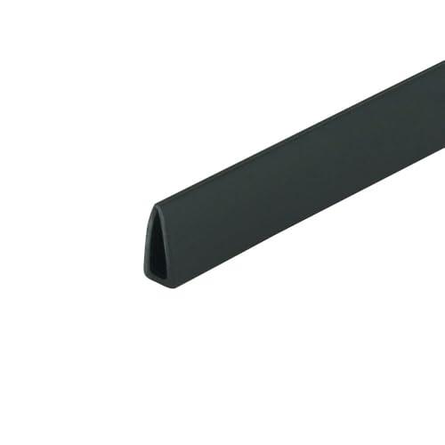 OUTWATER Outwater Plastics Black 1/8 Inch Styrene Plastic U Channel C Channel 60 Inch Lengths (Pack of 20, 100 Feet Total)