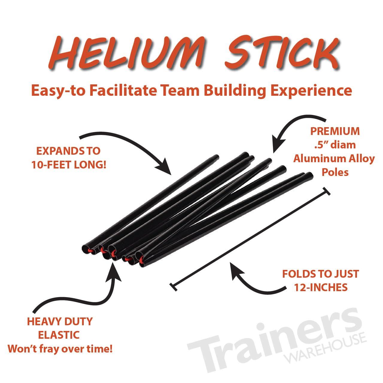 Trainers Warehouse Trainers Warehouse Helium Stick | Build Teams and Communication Skills - Easy to Facilitate - Fast & Flexible - Success for Leadership & Listening - Easy to Carry