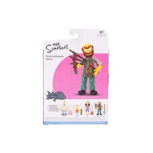 Disney Disney The Simpsons Action Figures 4-Pack 5-Inch Collectible Figures from Jakks Pacific's Wave 1 - Homer, Bart, Groundskeeper Willie, and Otto