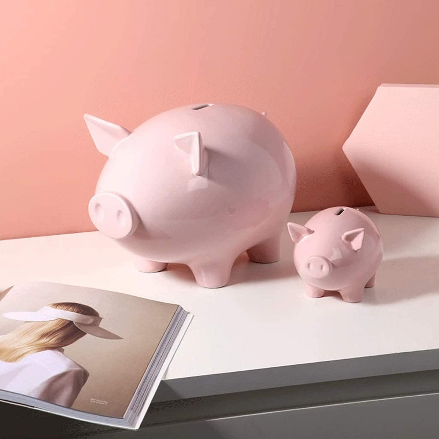 FORREC Piggy Bank Piggy Bank, Ceramic Piggy Banks Makes A Perfect Unique Gift Coin Money Box Saving Money Bank for Kids