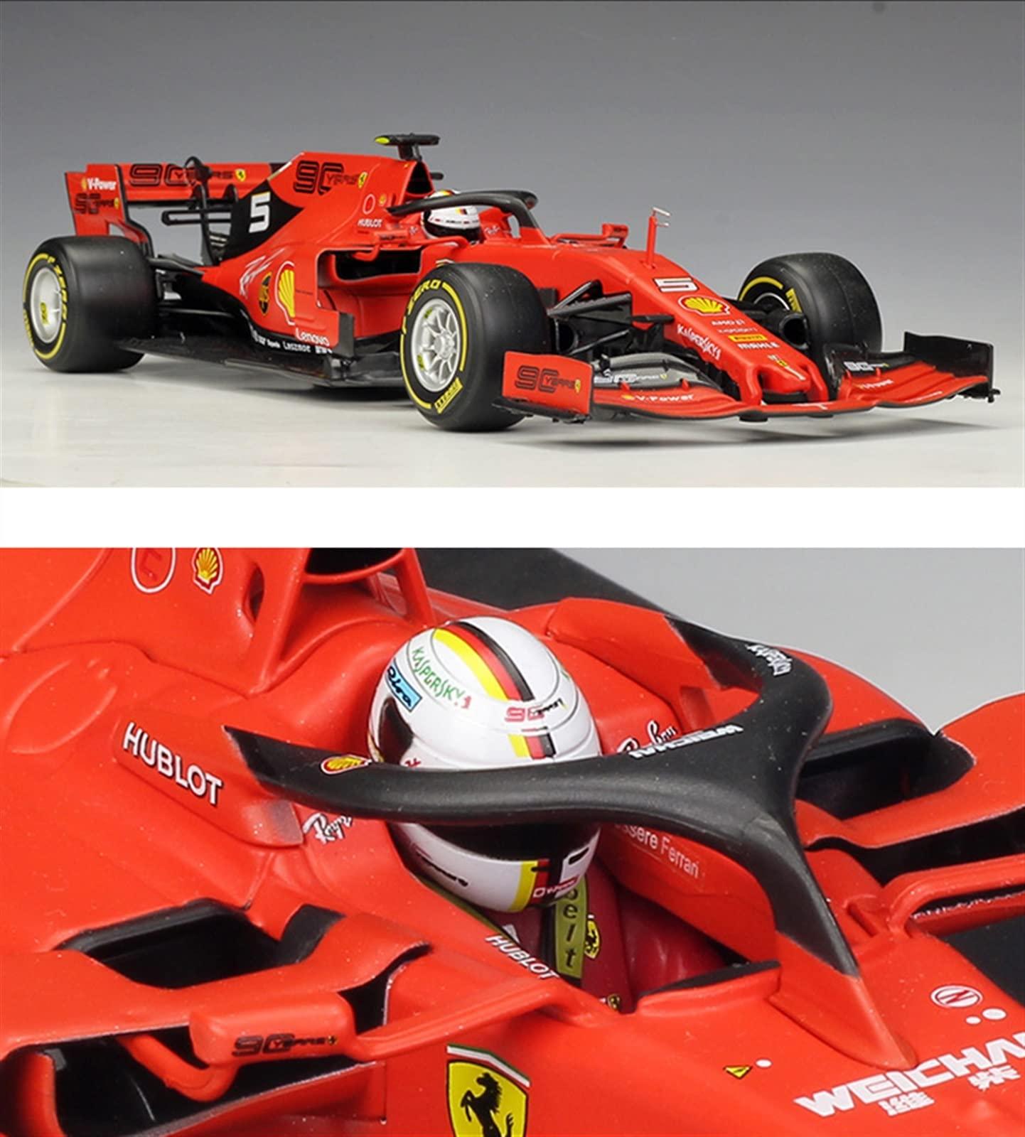 SWITC SWITC Treasureable Alloy Vehicle Model for 2019 Metal Ferrari F1 Car Formula One SF71H/90 Alloy Toy Car 1 18 Festive Deluxe Gift (Color : G)