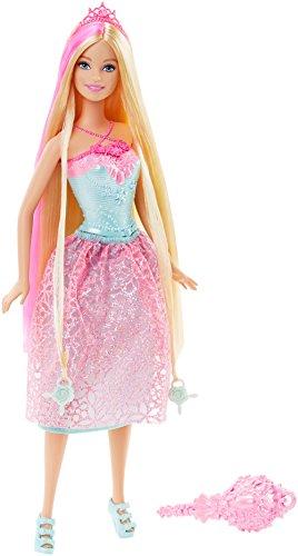 Barbie Barbie Princess Doll with Styling Beads in Her Pink-Streaked Hair
