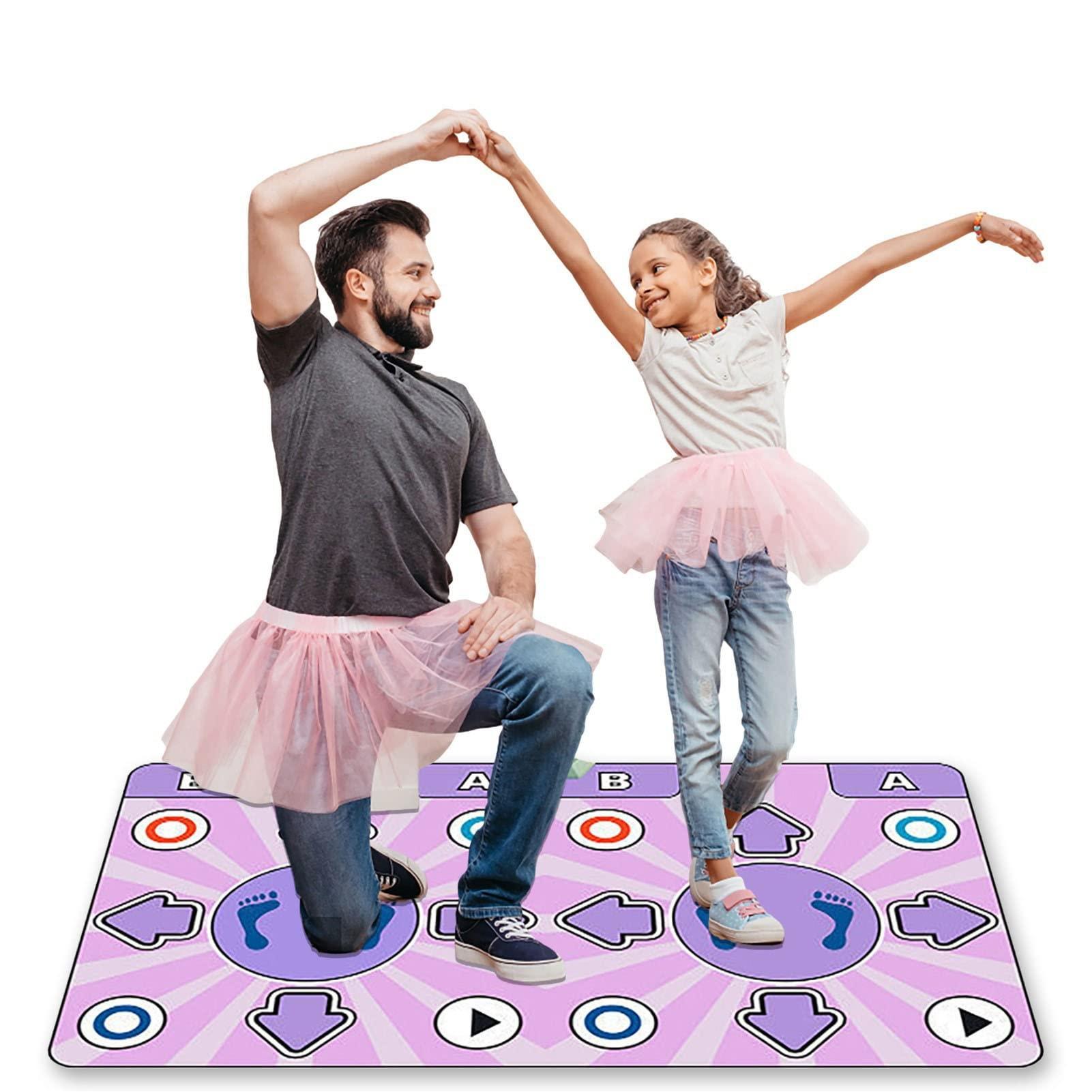Fabater Fabater Dance Mat for TV, Electronic Dance Mat for Kids and Adults, Dancing Game Dance Pad, Wireless Non Slip Dancer Step Pads, Double User Dancing Mat, Girls & Boys