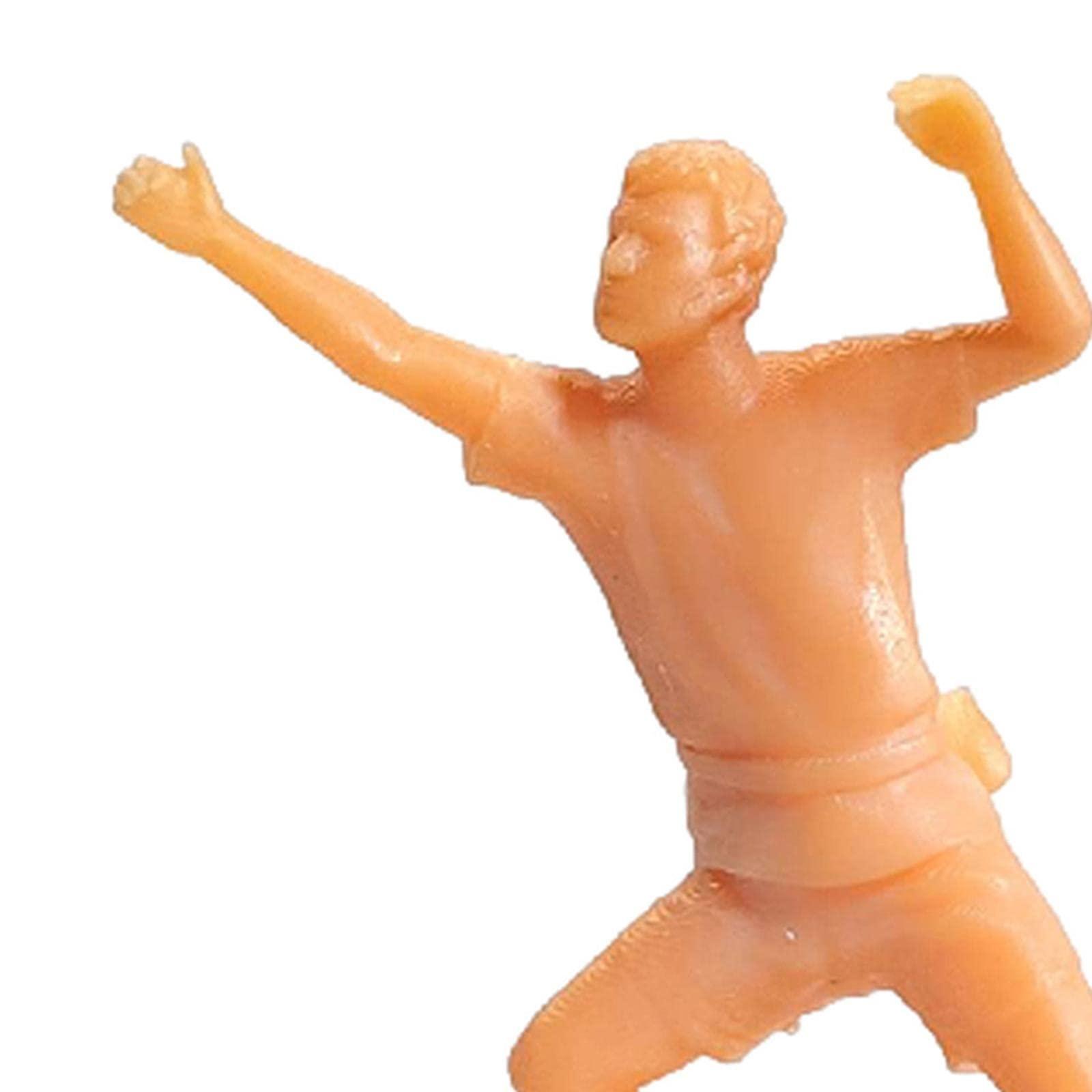 Menolana 1/64 Rock Climbing Figures, Tiny People Sand Table Photo Props Dioramas Layout Desktop Ornament Model Figurines Hand Painted Model Ornaments, Style A