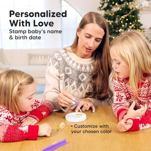 KeaBabies Baby Hand and Footprint Kit - Personalized Baby Foot Printing Kit for Newborn - Baby Footprint Kit for Toddlers - Baby Keepsake Handprint Kit - Baby Handprint Ornament Maker (Multi-Colored)