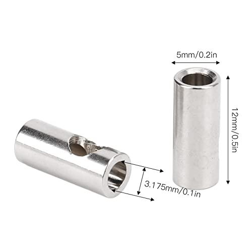 Dilwe Dilwe RC Motor Shaft Adapter, 3.17mm to 5mm Pinion Reducer Sleeve Adapter Stainless Steel Shaft Adapter Motor Axle Change Over RC Accessories for Converting RC Motor 3650 550 540 Pinion Gears