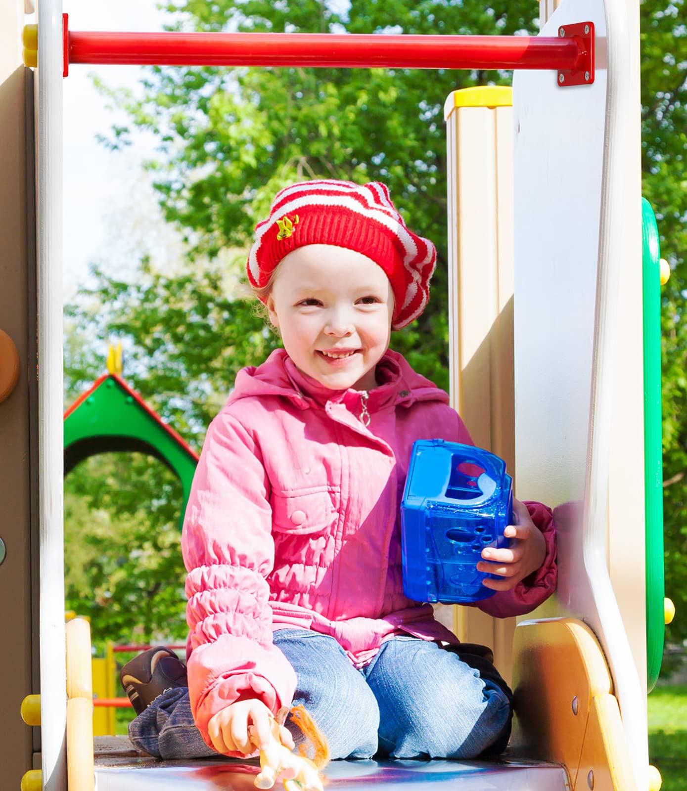 TAYUQEE TAYUQEE Steel Monkey Bars for Kids - 18 Inches Heavy Duty Metal Monkey Bars Ladder Rungs Kit, 8 PCS Playset Monkey Bar Rods with Mounting Plates for Indoor Outdoor Backyard Playground, Hold 250 Lbs