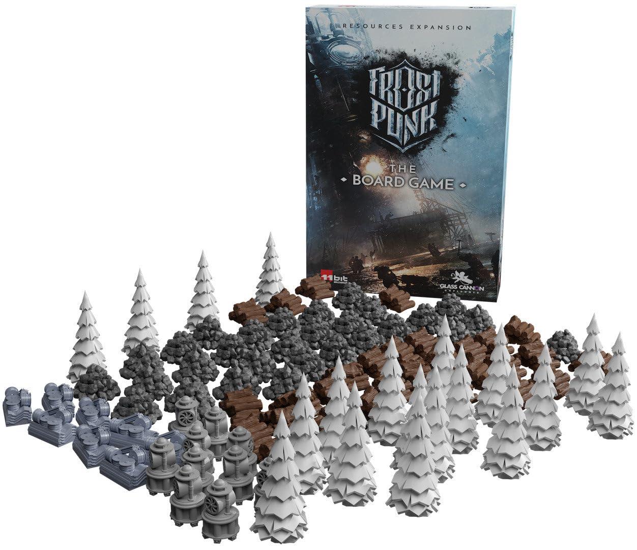Rebel Rebel Studio Frostpunk The Board Game Resources Expansion - 98 Plastic Miniatures, Deluxe Component Upgrade for Enhanced Gameplay Aesthetics! Ages 16+, 1-4 Players, 120-150 Minute Playtime