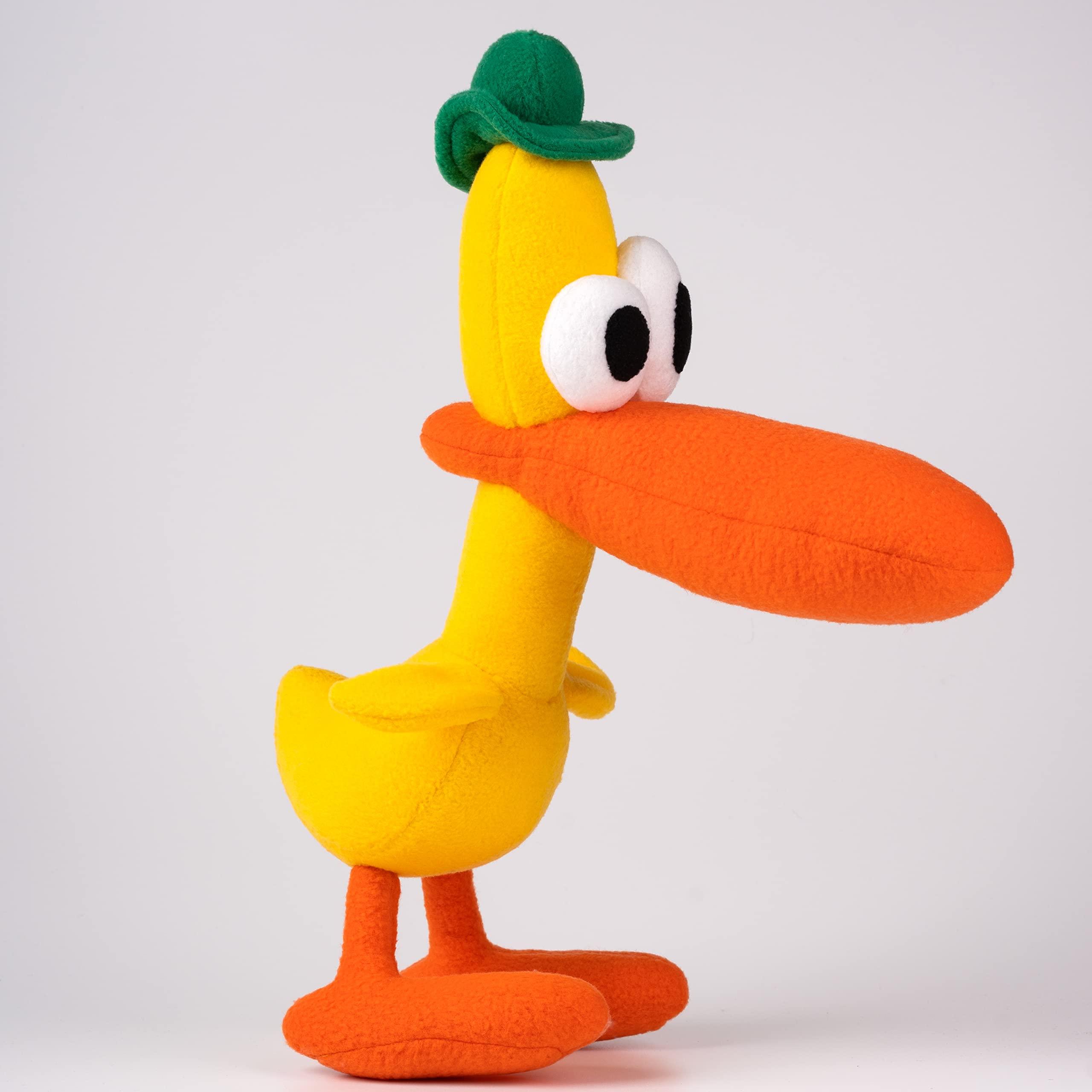 MONSTOY Pato Duck Plush Handmade Yellow Duck Soft Toy 16.5"