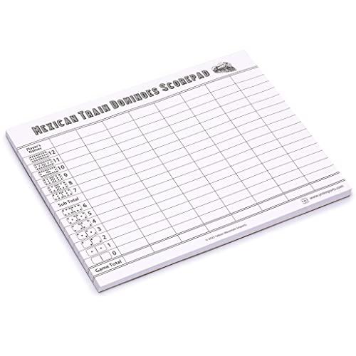 Yellow Mountain Imports Yellow Mountain Imports Mexican Train Dominoes Scorepad - 50 Sheets