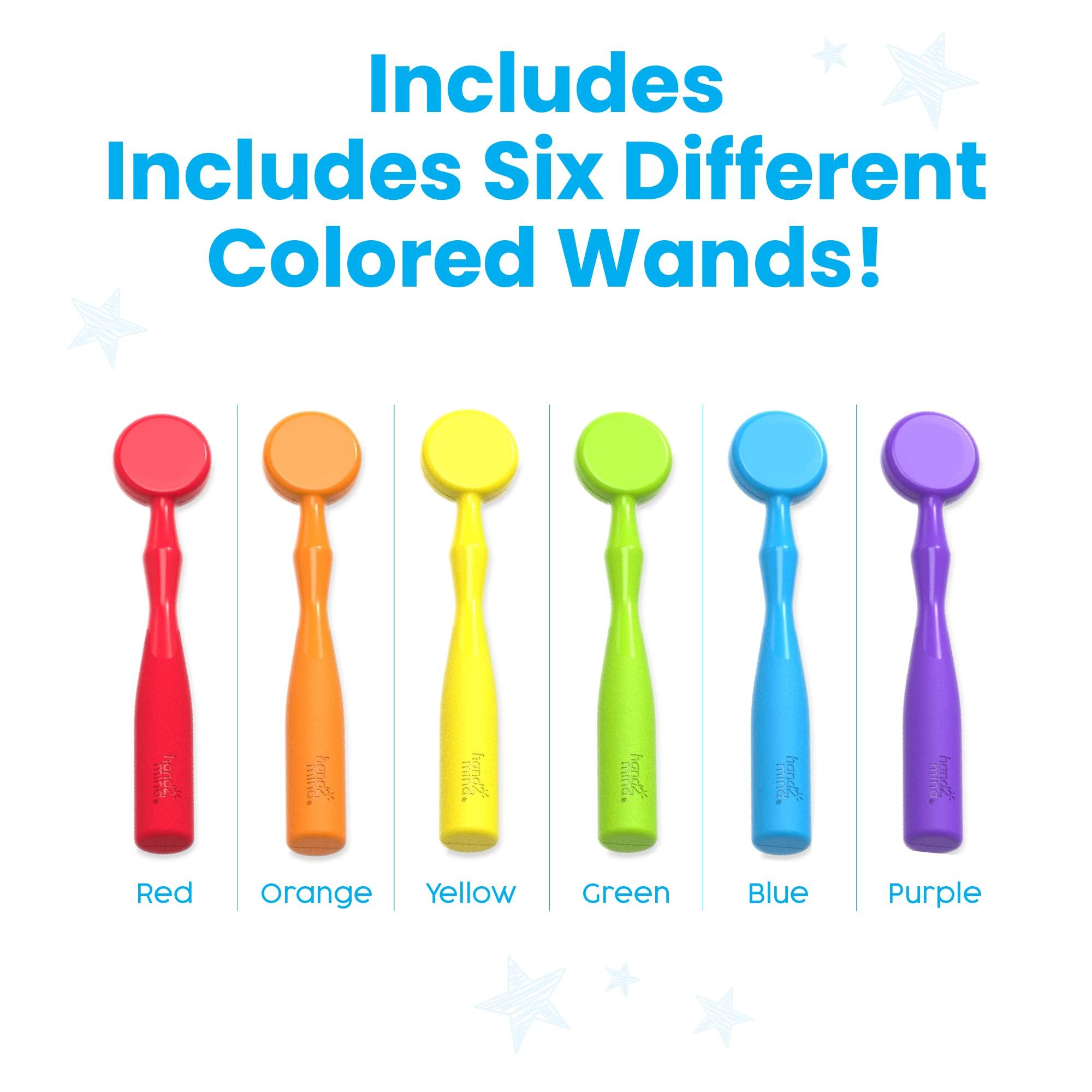 hand2mind hand2mind Magnetic Wands for Kids, Magnet Wands, Magnets for Kids Science, Magnets with Wand, Magnets for Teaching, Preschool Science, Magnet with Handle, Science Classroom Supplies (Set of 6)