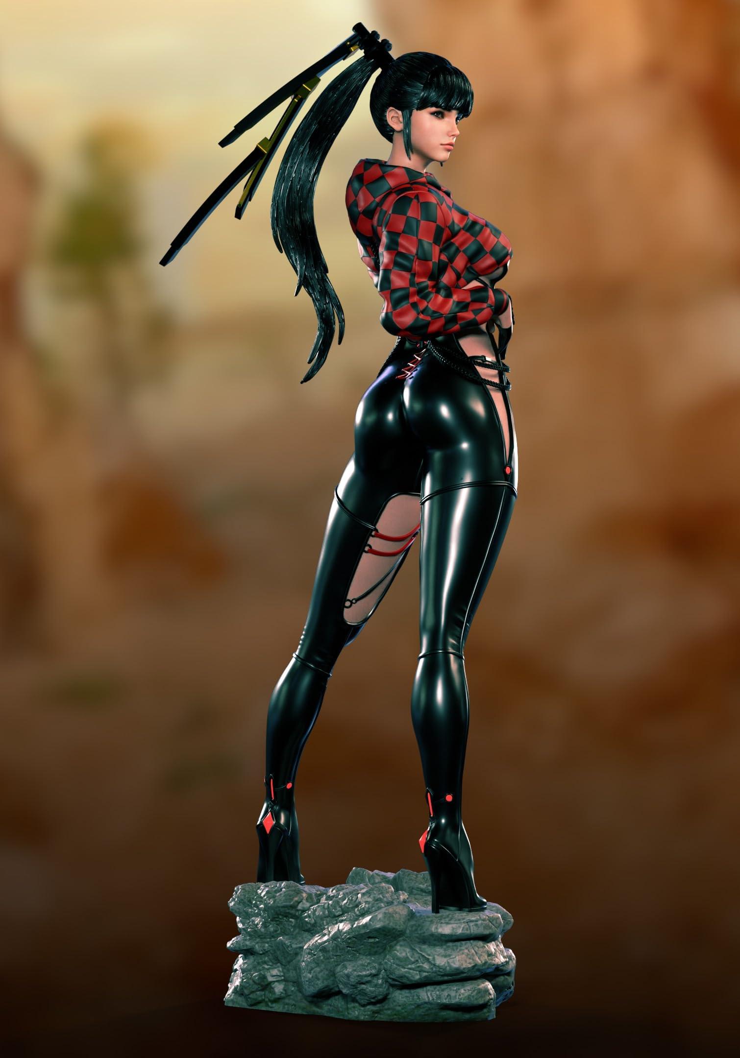 SLA,pla, 3d, printed Eve Racer\'s Stellar Blade 25cm Figure/Statue, SLA/Pla Printed,Painted