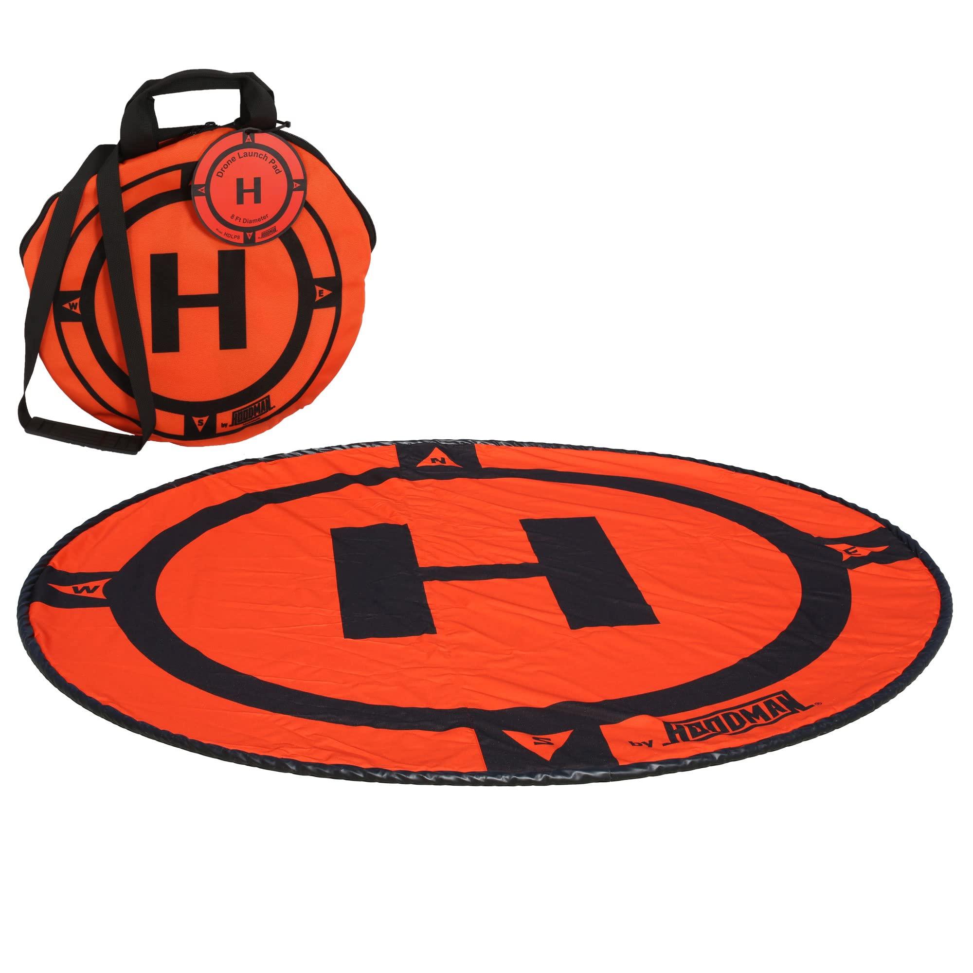 Hoodman Hoodman HDLP8 Drone Landing Pad Launch Accessory 8 Foot Diameter Fits DJI Matrice Alta Size Larger RC Quadcopter