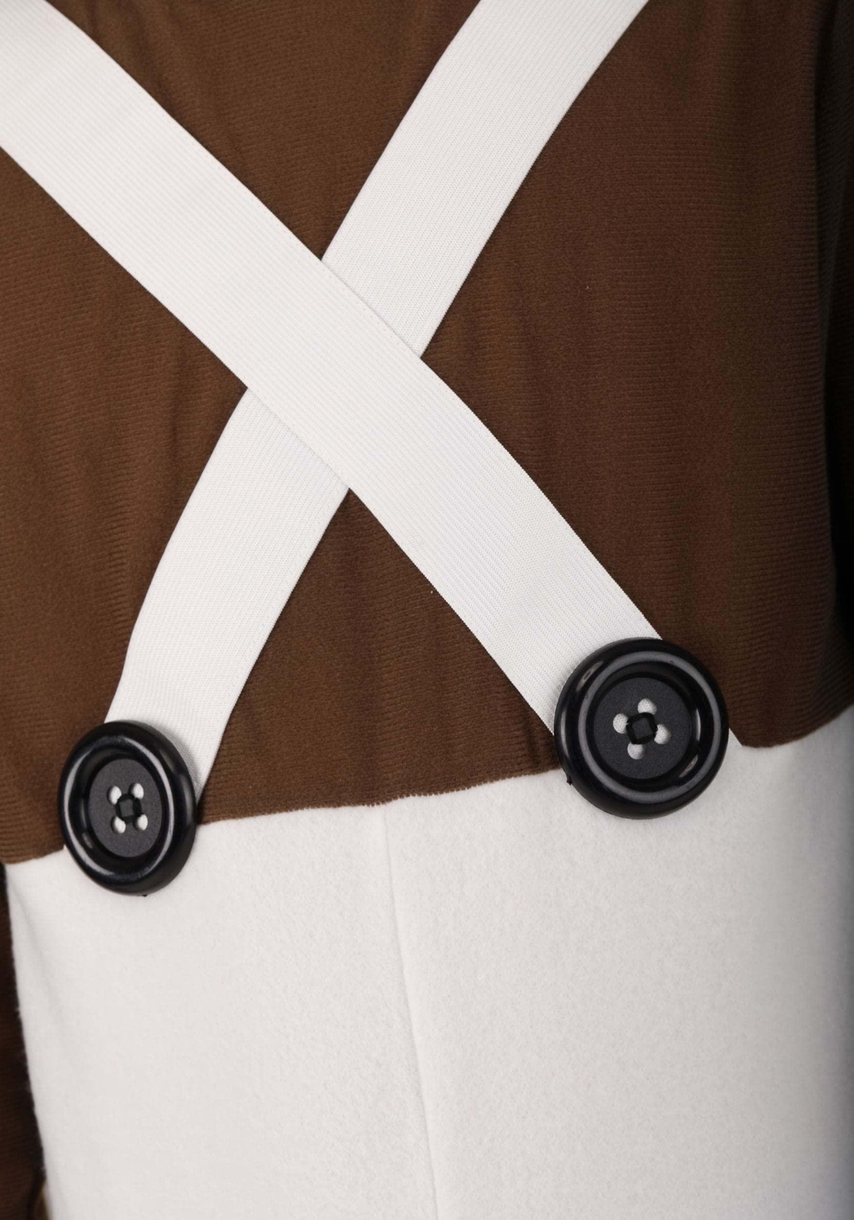 Fun Costumes Fun Costumes Willy Wonka Oompa Loompa Outfit for Kids, Chocolate Factory Worker Uniform Overalls Halloween Outfit Small