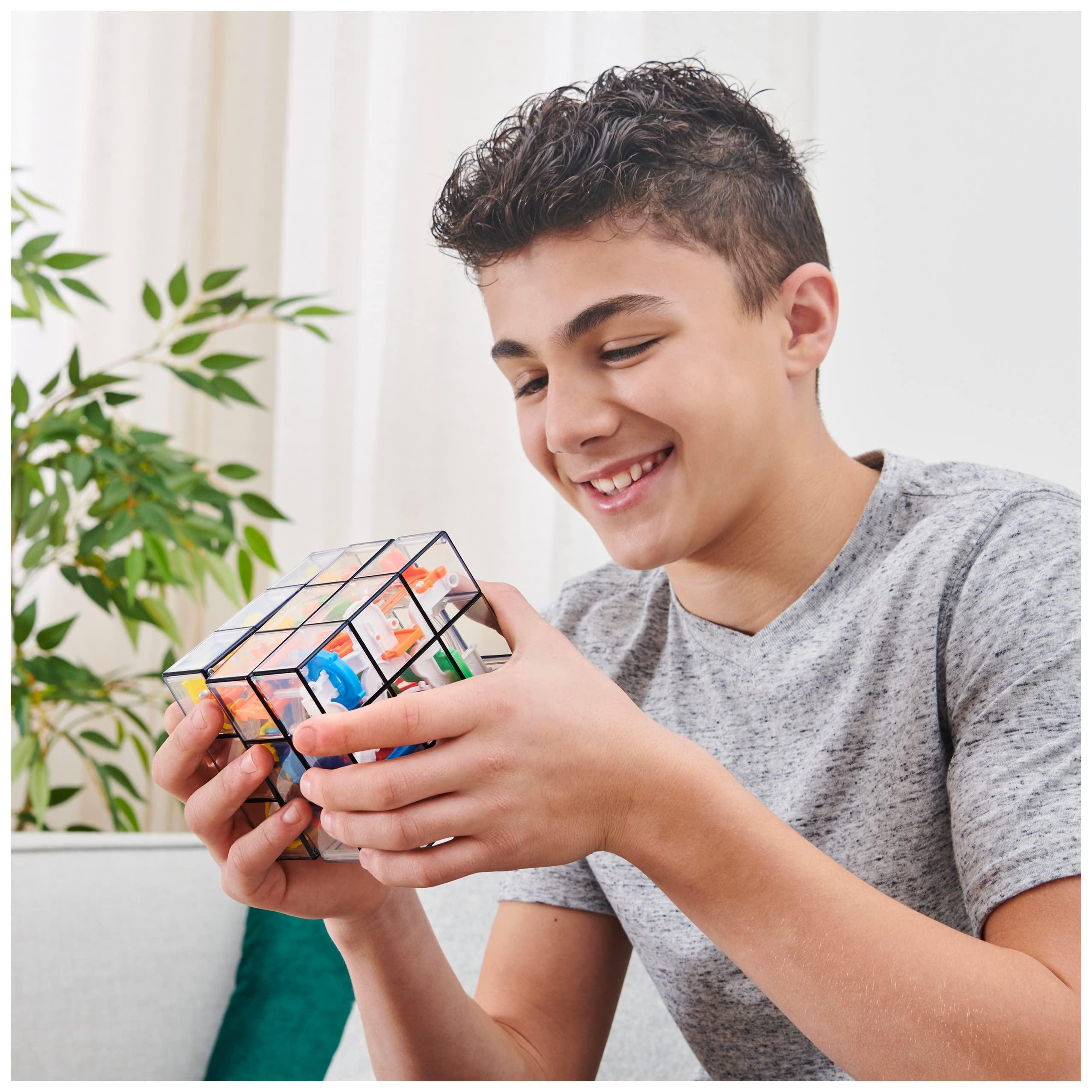 Spin Master Games Rubiks Perplexus Fusion 3x3 Gravity 3D Maze Game Brain Teaser Puzzle Ball | Anxiety Relief Items Cool Stuff | Sensory Toys for Adults & Kids Ages 8+