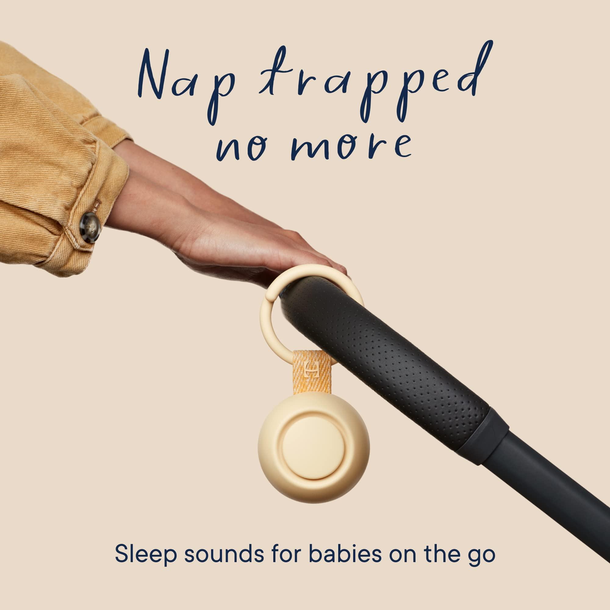 Hatch Baby Hatch Rest Go | Portable Sound Machine for Babies and Kids | Sleep Soother | 10 Soothing Sounds | White Noise | Shush | Travel | Registry Gift | Baby Shower | Clips on Stroller | Honey