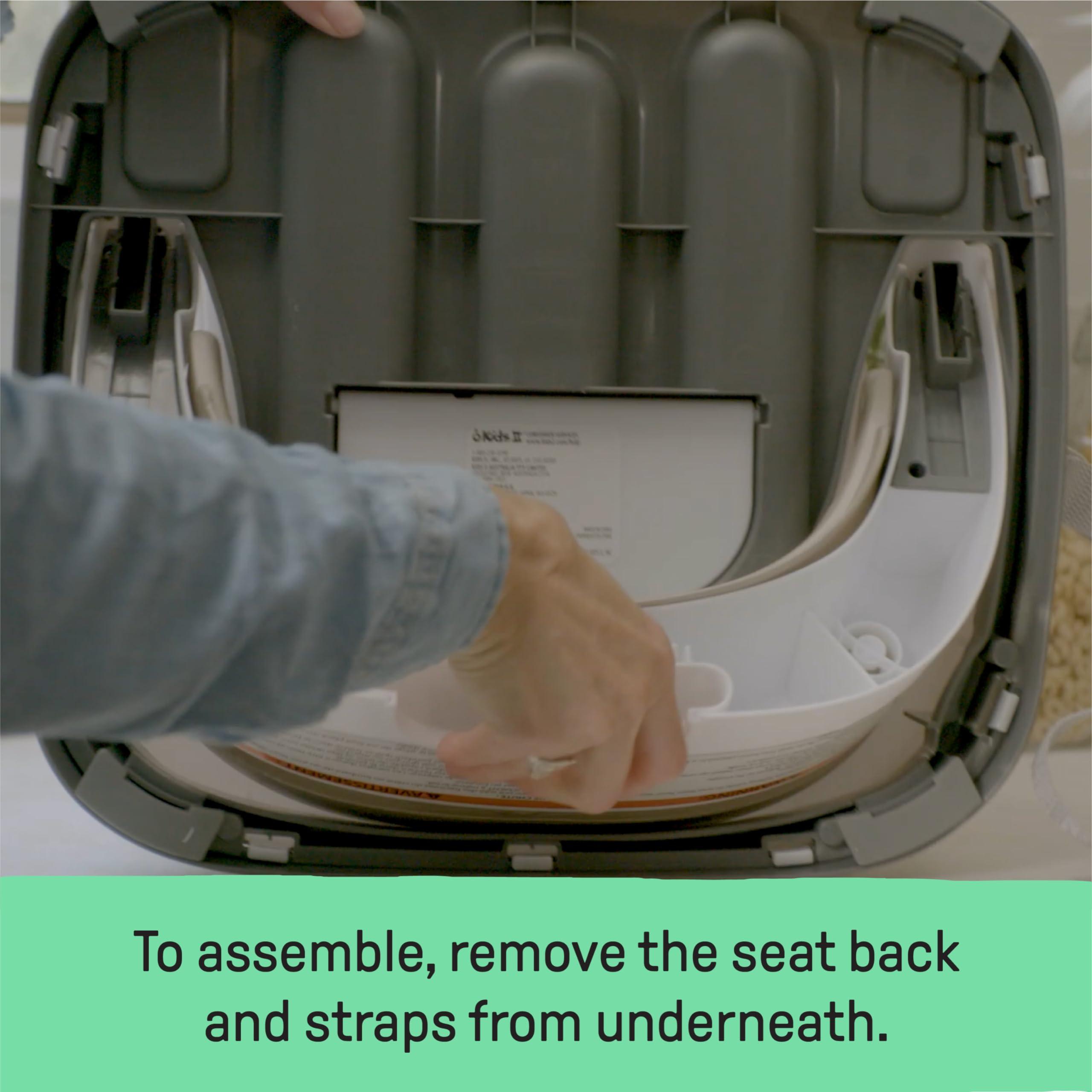 Ingenuity Ingenuity Baby Base 2-in-1 Booster Feeding and Floor Seat with Self-Storing Tray - Night Sky