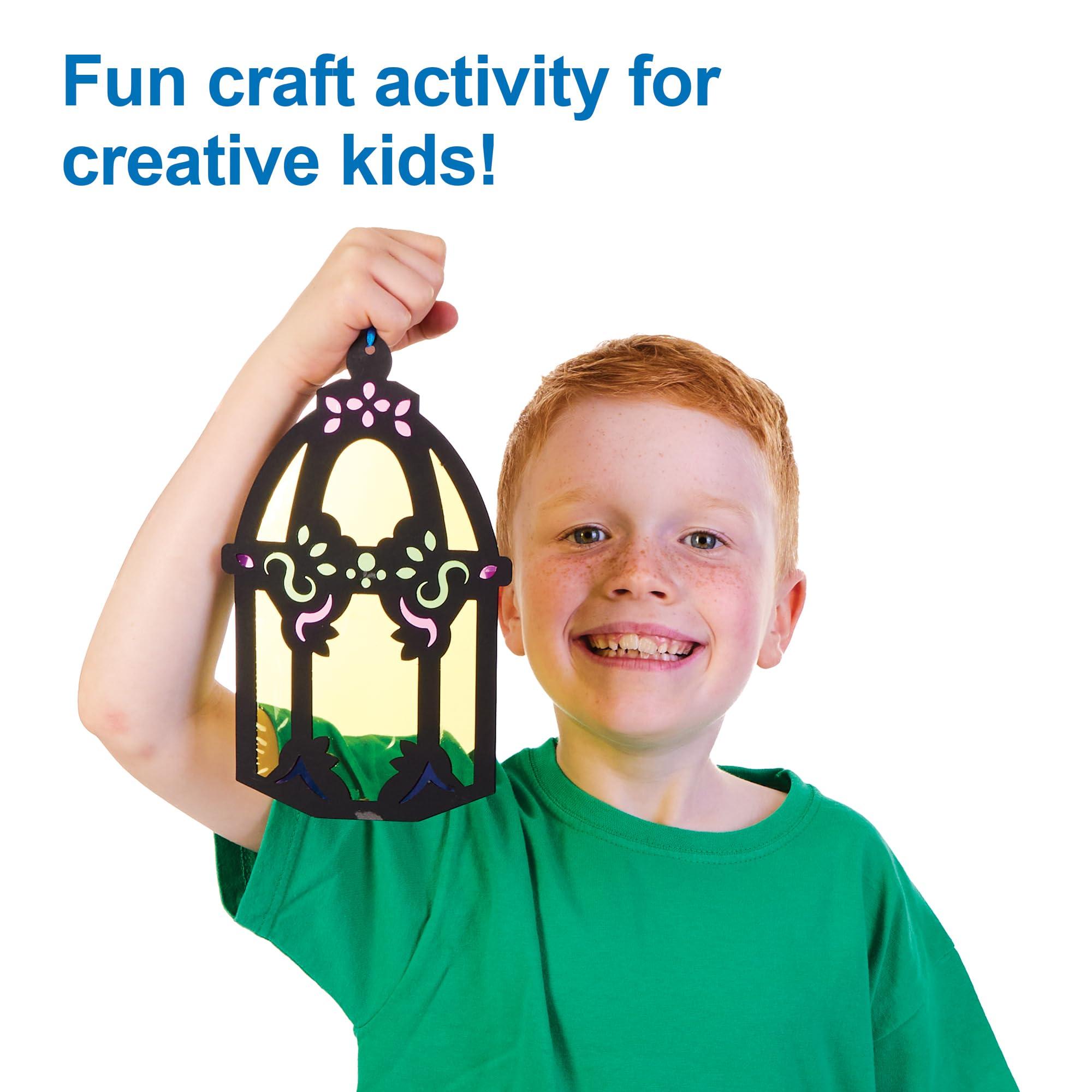 Baker Ross Baker Ross FX932 Stained Glass Ramadan Decoration Kits - 6 Pack, Religious Education and Craft Kits for Kids