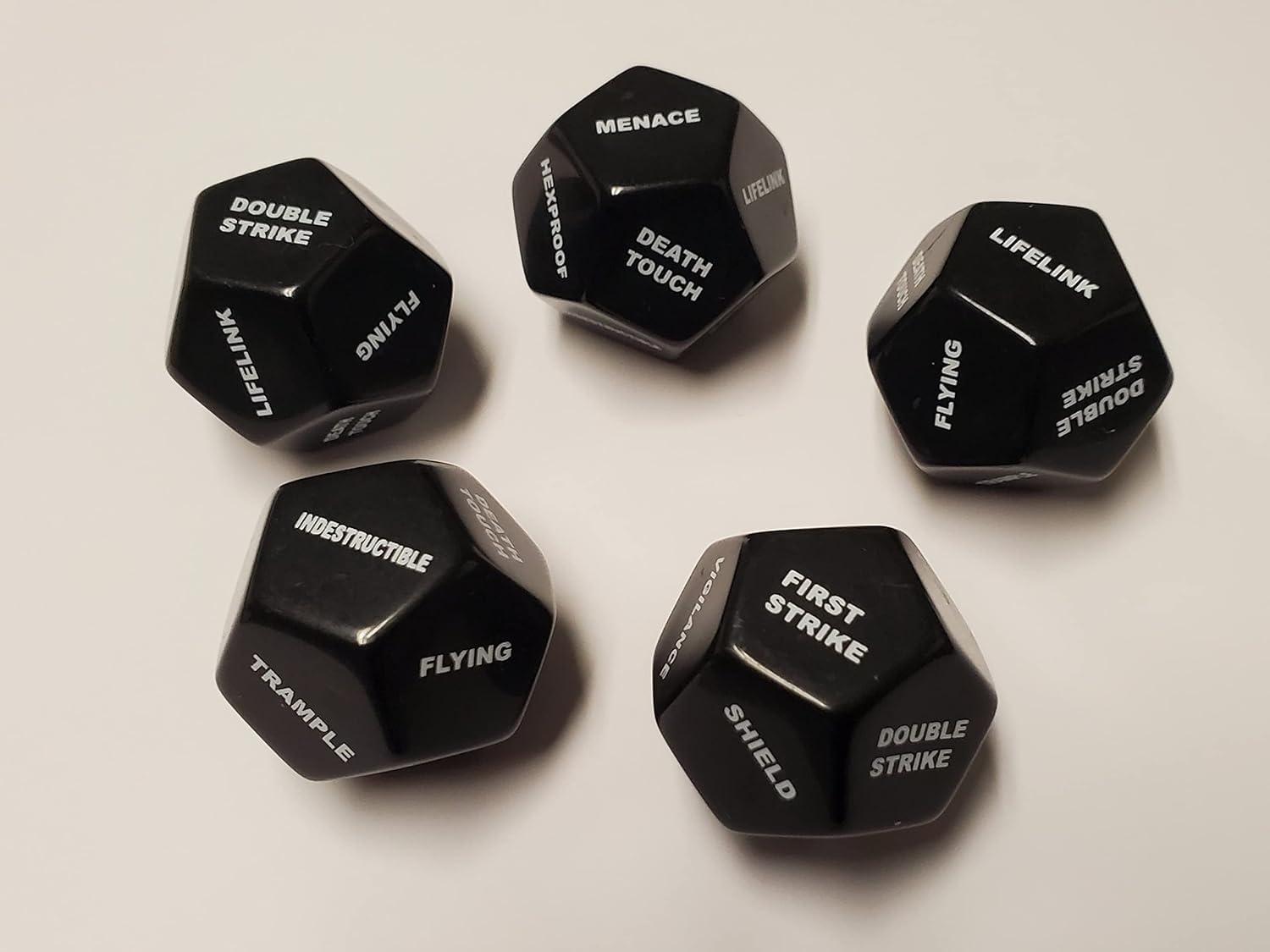Rook Robot 10x Deluxe 12 Sided Large Keyword & Shield Counters Compatible with Magic: The Gathering MTG CCG