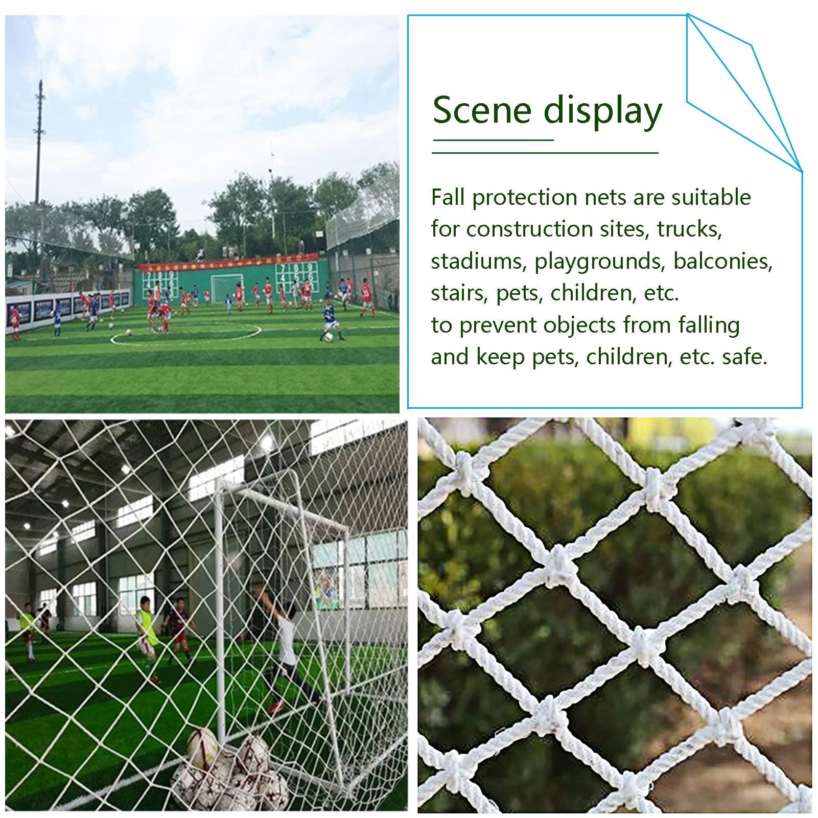 SCITOY SCITOY Safety Netting for Railings Manhole Cover Net Patio Fall Net Child Safety Net Construction Site Stair Protection Net Color : 10cm mesh, Size : 4x5m(13x16ft)
