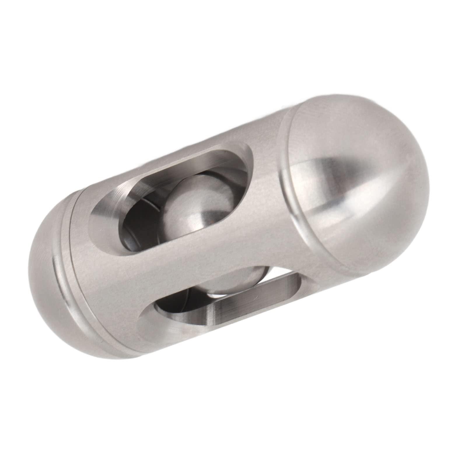 VGEBY ADHD Push Slider Toy, Capsule Shape Bead Push Slider Toy Portable Office Metal Anxiety Stress Relief Slider Sensory Toy Fidget Blocks Fidget Toys