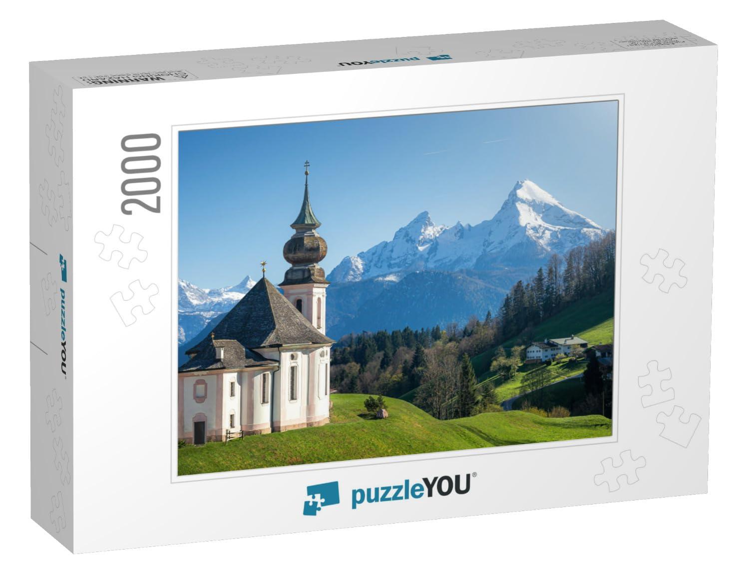 puzzleYOU Classic Panoramic View of Scenic Snow-Capped Watzmann Mou... Jigsaw Puzzle Jigsaw Puzzle with 2000 Pieces