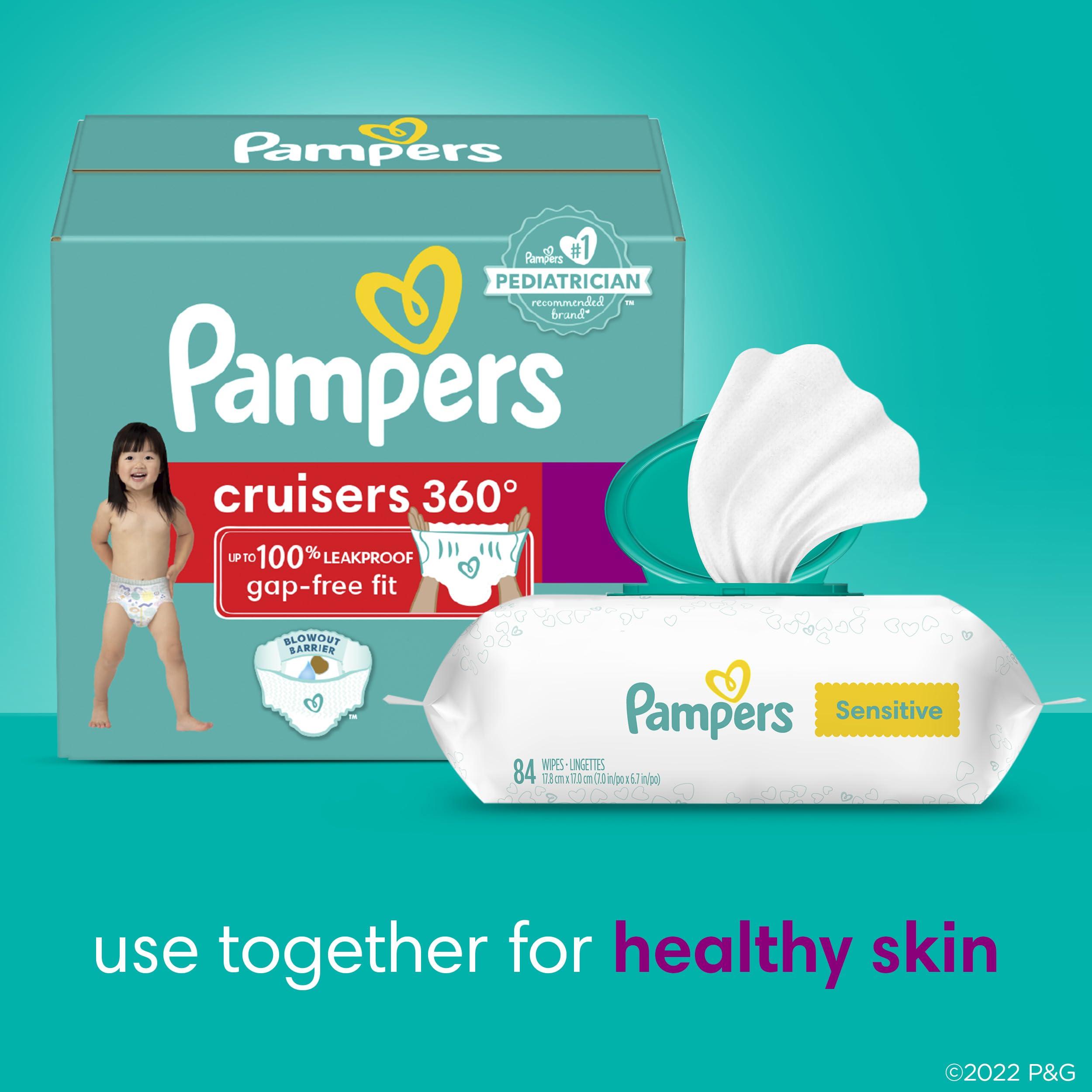 Pampers Pampers Diapers - Cruisers 360 - Size 7, 44 Count, Babyproof up to 100% Leakproof Pull-On Diaper