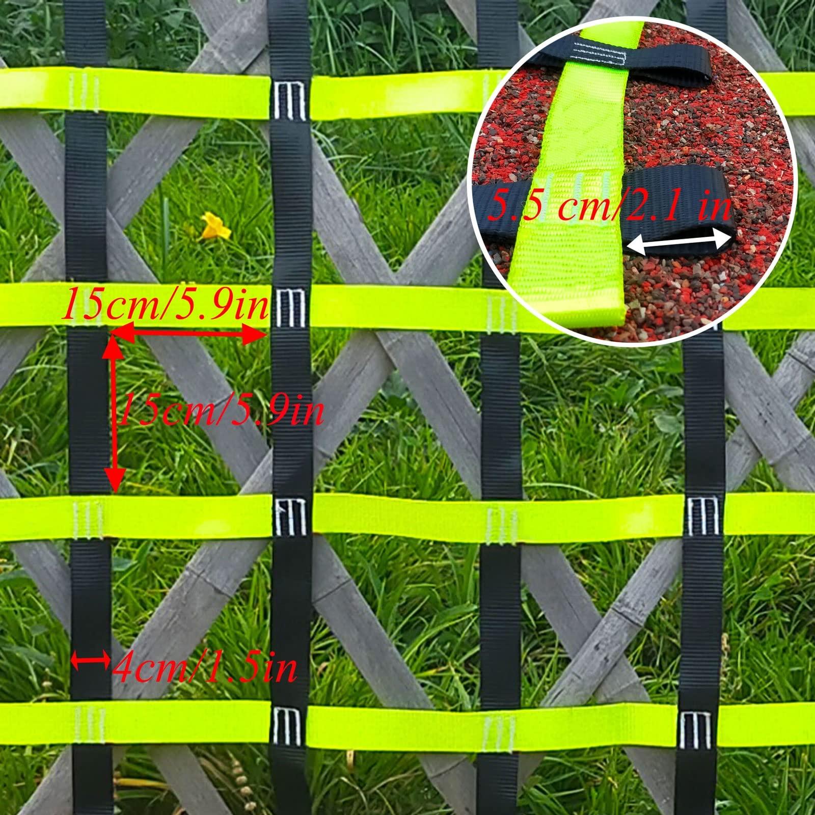 DREAMOSA DREAMOSA Net for Climbing Wall,Climbing Cargo Net,Climbing Rope Jungle Gym for Backyard Ninja Course Slackline Treehouse Accessories Rope Bridge Play Tunnel Netting,for Kids Indoor Playground