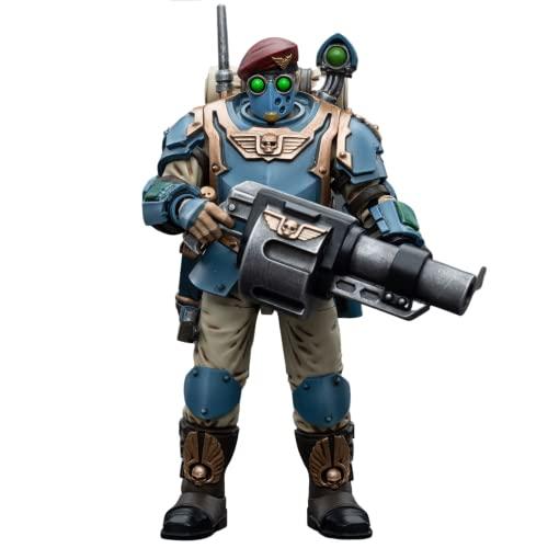 JOYTOY JOYTOY 1/18 Warhammer 40,000 Action Figure Astra Militarum Tempestus Scions Command Squad 55th Kappic Eagles Grenadier Collection Model Gift