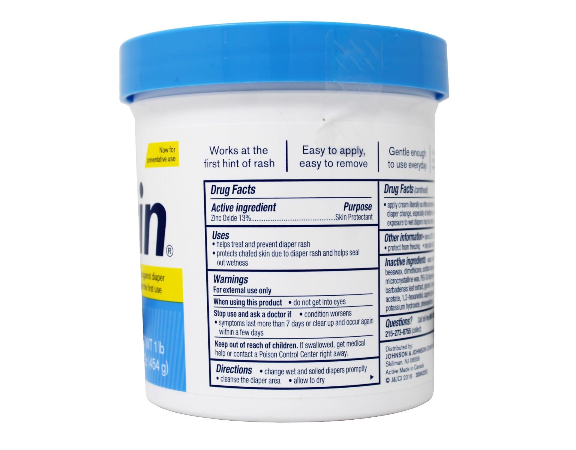 Desitin Desitin Daily Defense Baby Diaper Rash Cream with Zinc Oxide to Treat, Relieve & Prevent diaper rash, Hypoallergenic, Dye-, Phthalate- & Paraben-Free, 16 oz