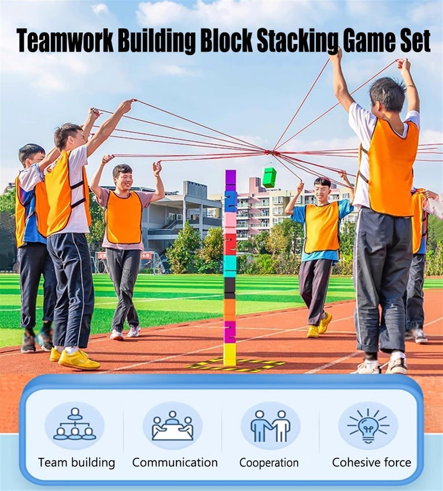 YOWABYI Team Building Games for Work, Outdoor Group Activity Game, Teamwork Games for School Sports Day/Field Day (Color : Red, Size : 8PCS)