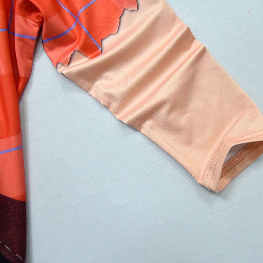 Comnfgl Kids Ralph Vanellope Costume Boys Girls Ralph Jumpsuit Vanellope Von Schweetz Halloween Cosplay Costume M