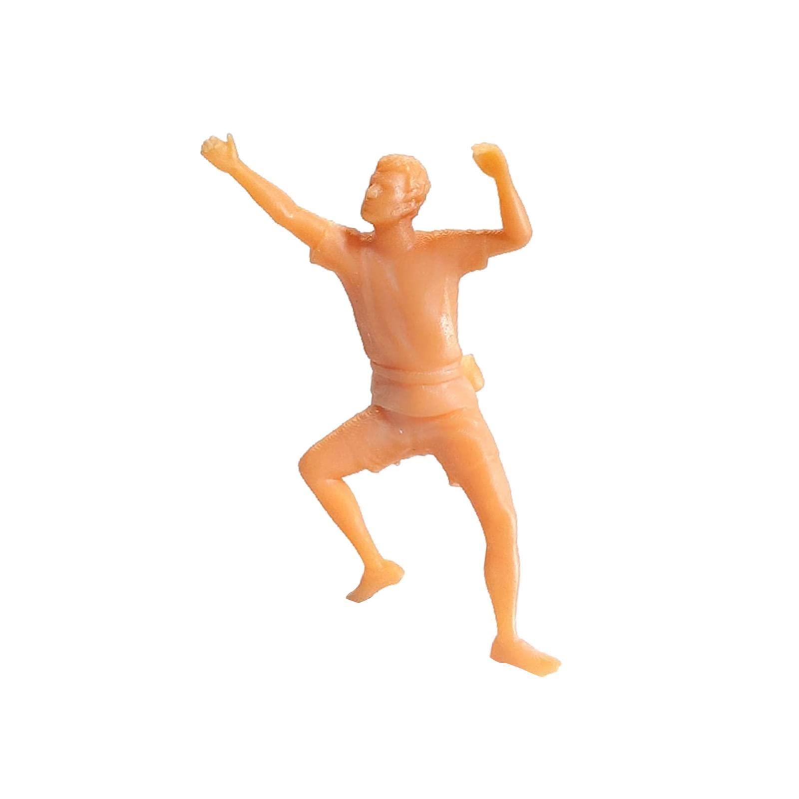 Menolana 1/64 Rock Climbing Figures, Tiny People Sand Table Photo Props Dioramas Layout Desktop Ornament Model Figurines Hand Painted Model Ornaments, Style A