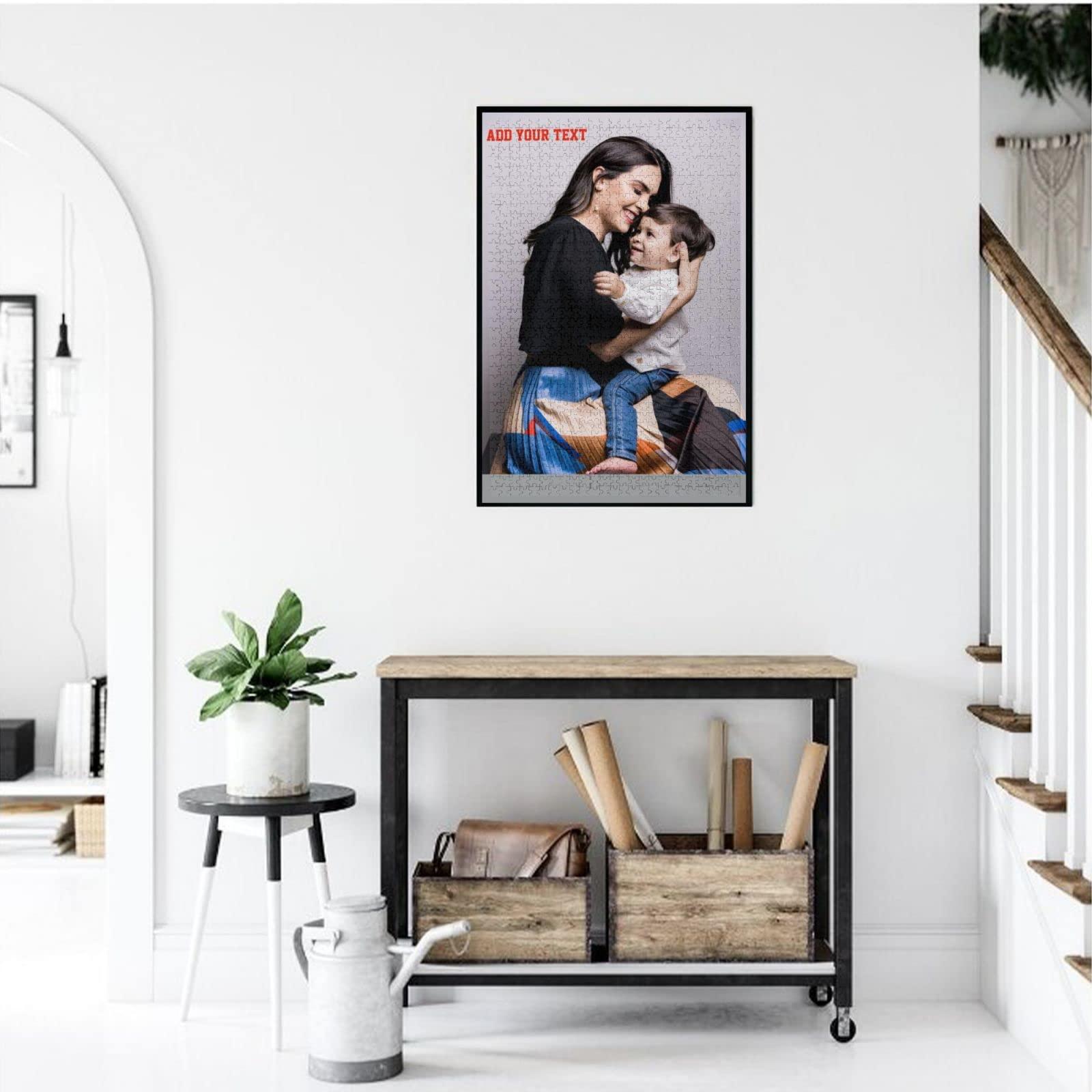 X-OLIPPLE Custom Jigsaw Puzzle Personalized Photo - Make Your Own Puzzle from Picture 300/500/1000 PCS for Adult and Kids (Portrait1000PCS)