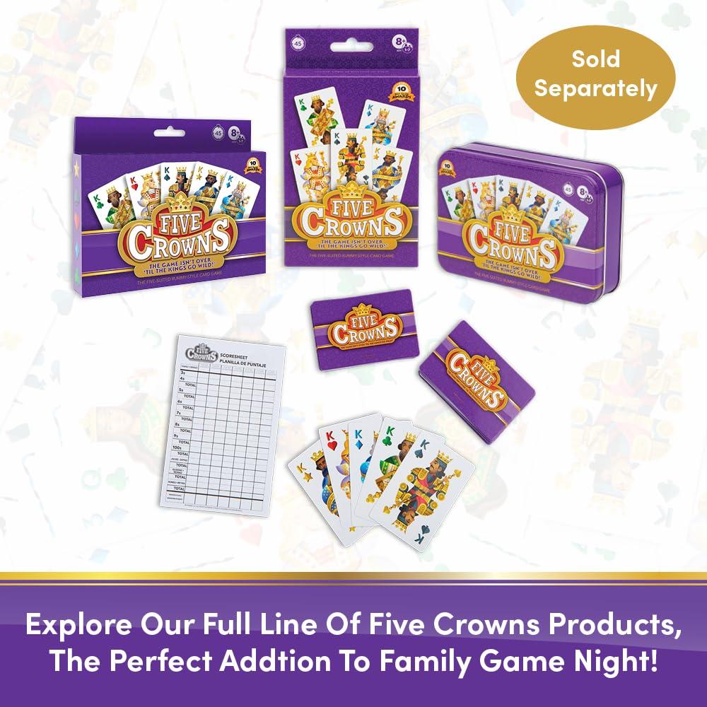 PlayMonster PlayMonster Five Crowns The Game Isn\'t Over Until the Kings Go Wild! 5 Suited Rummy-Style Card Game For Ages 8+