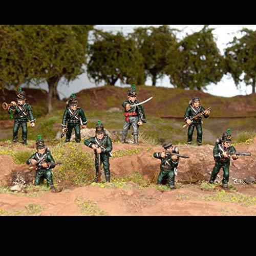 Wargames Atlantic Napoleon's Wars: British Riflemen (32 Multi Part Hard Plastic 28mm Figures)