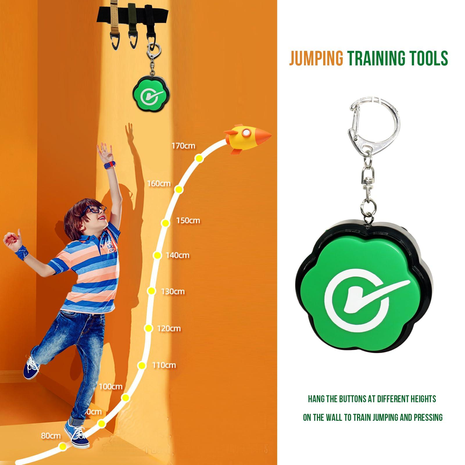 ANLIKY Portable Keychain Right Buzzer Buttons with Sound, Answer Buzzers Set of 2, Buzzers for Game Show, Right Button for Communication