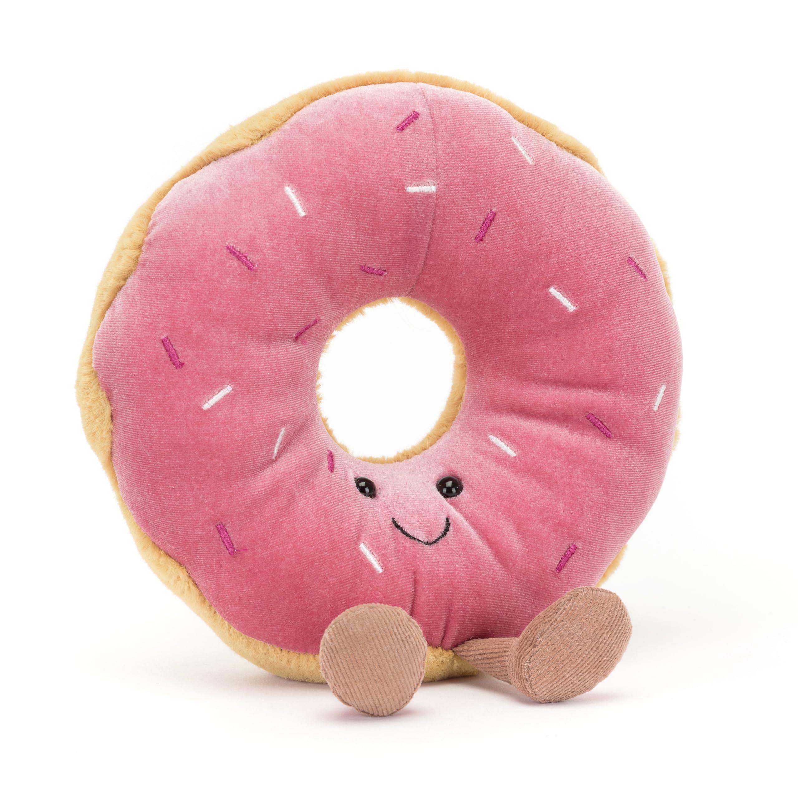Jellycat Jellycat Amuseables Doughnut Stuffed Toy, 7 inches | Pastry Plush | Fun Gift Idea