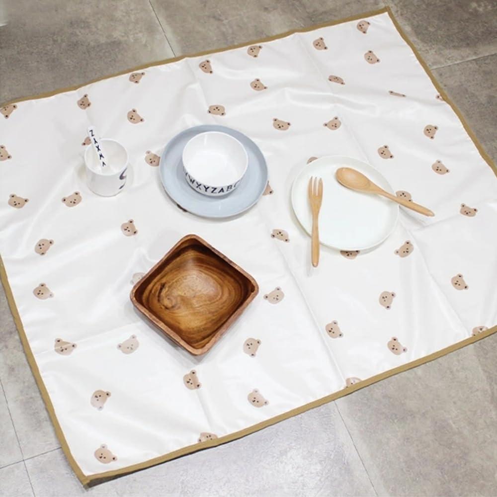 SPOTRILL Baby Waterproof Bed Pad Washable Mattress Pad Reusable Underpads Waterproof Mattress Reusable Pee Pads for Bed Wetting Toddlers Women Kids Adults (Bear)