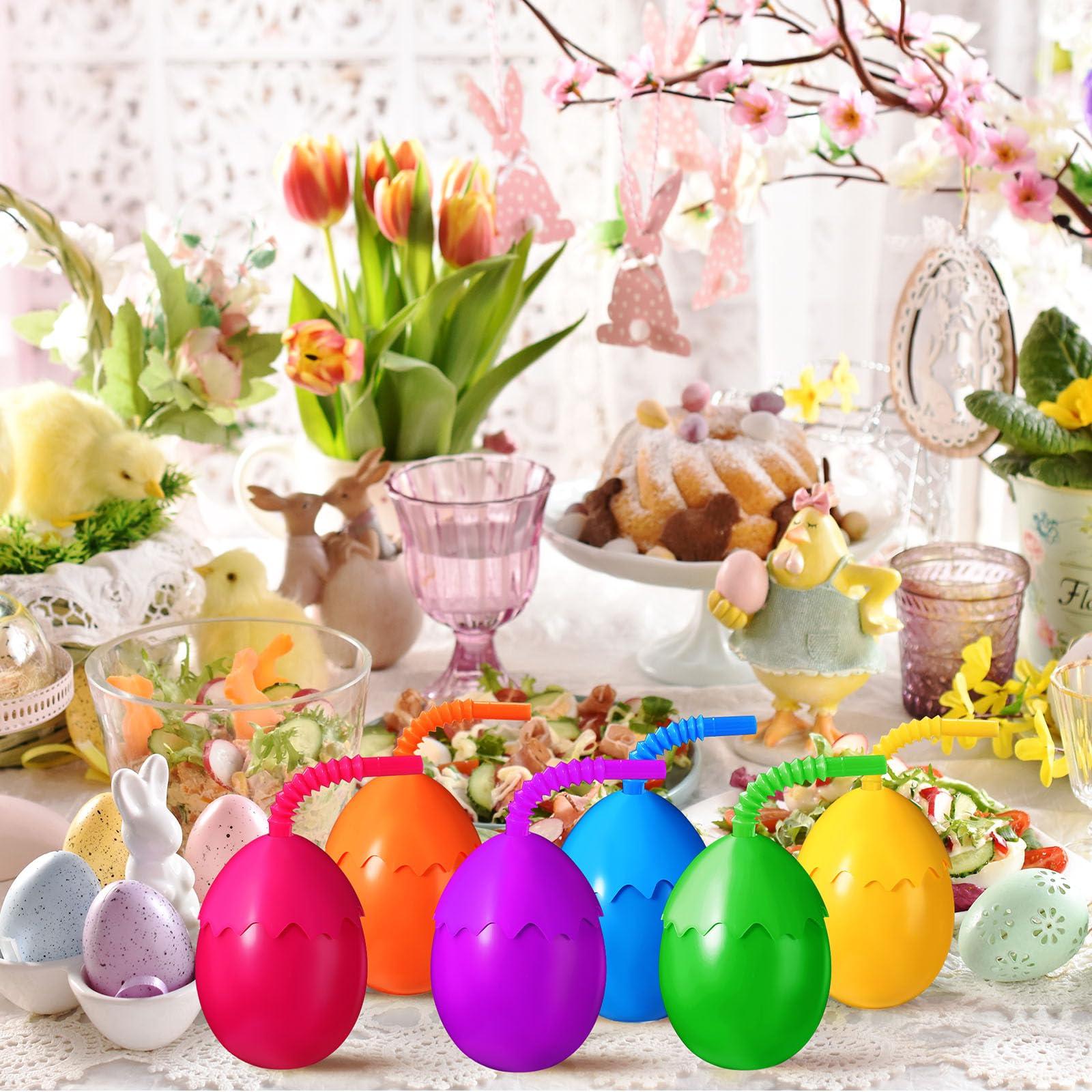 SiliFine SiliFine Kids Dinosaur Party Cups Bulk with Lids and Straws,10 oz Egg Dinosaur Cups Favor Gift for Dino Birthday Party Safari Jungle Decorations Supplies for Boys Girls(Cute Style)