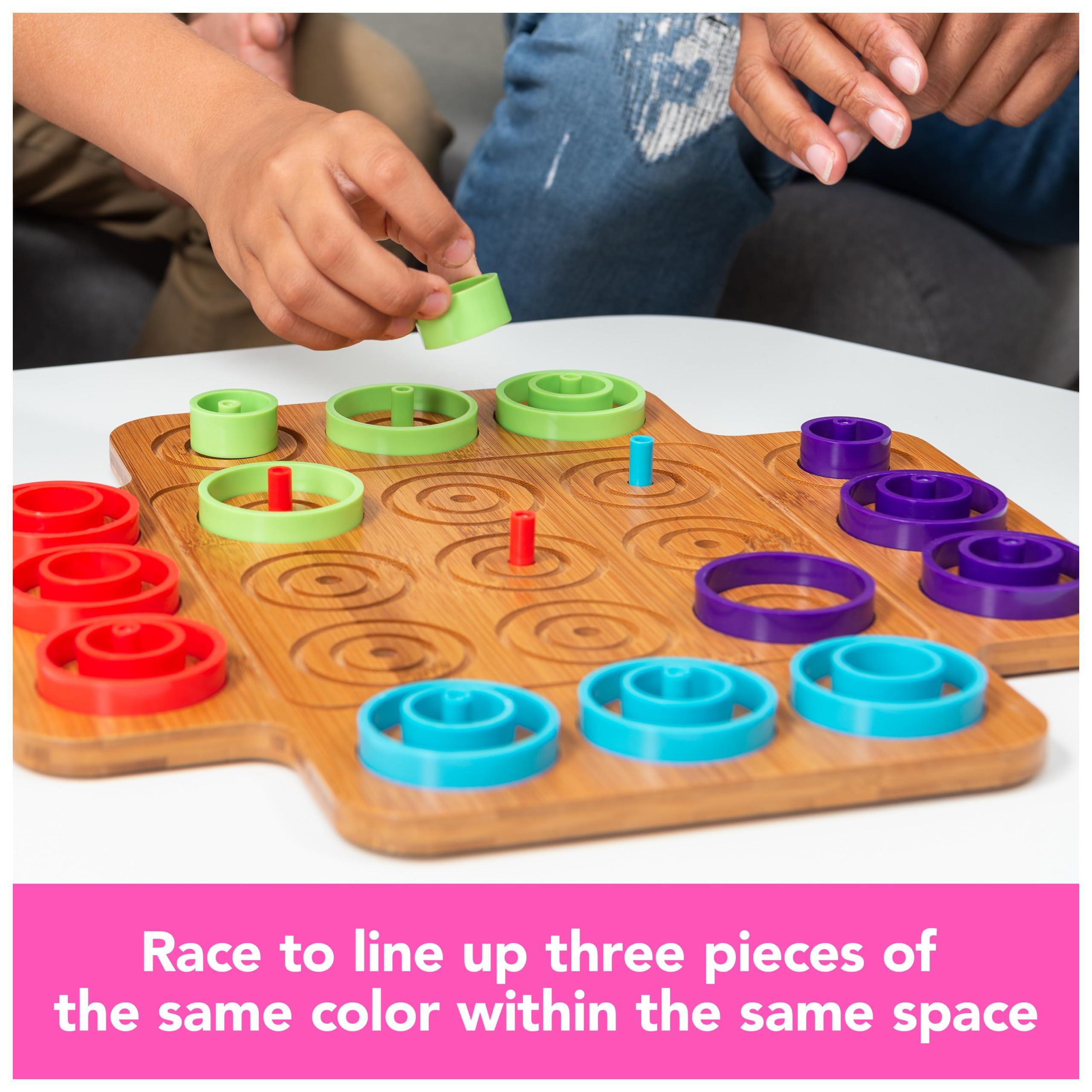 Marbles Spin Master Games, Otrio Wood Strategy Game, Fun Family Board Game, STEM Game, Interactive Puzzle Game, Family Game Night Game for Ages 8+