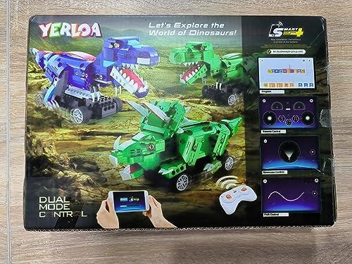 Yerloa Yerloa Dinosaur Toys for Kids 8-12 Jurassic Building Kits for Boys 6 7 8 9 10 11 12 + Year Old 343 Pcs Remote Control STEM Projects Building Toys Blocks Sets Educational Birthday Gift for Kid 5-7 8-12