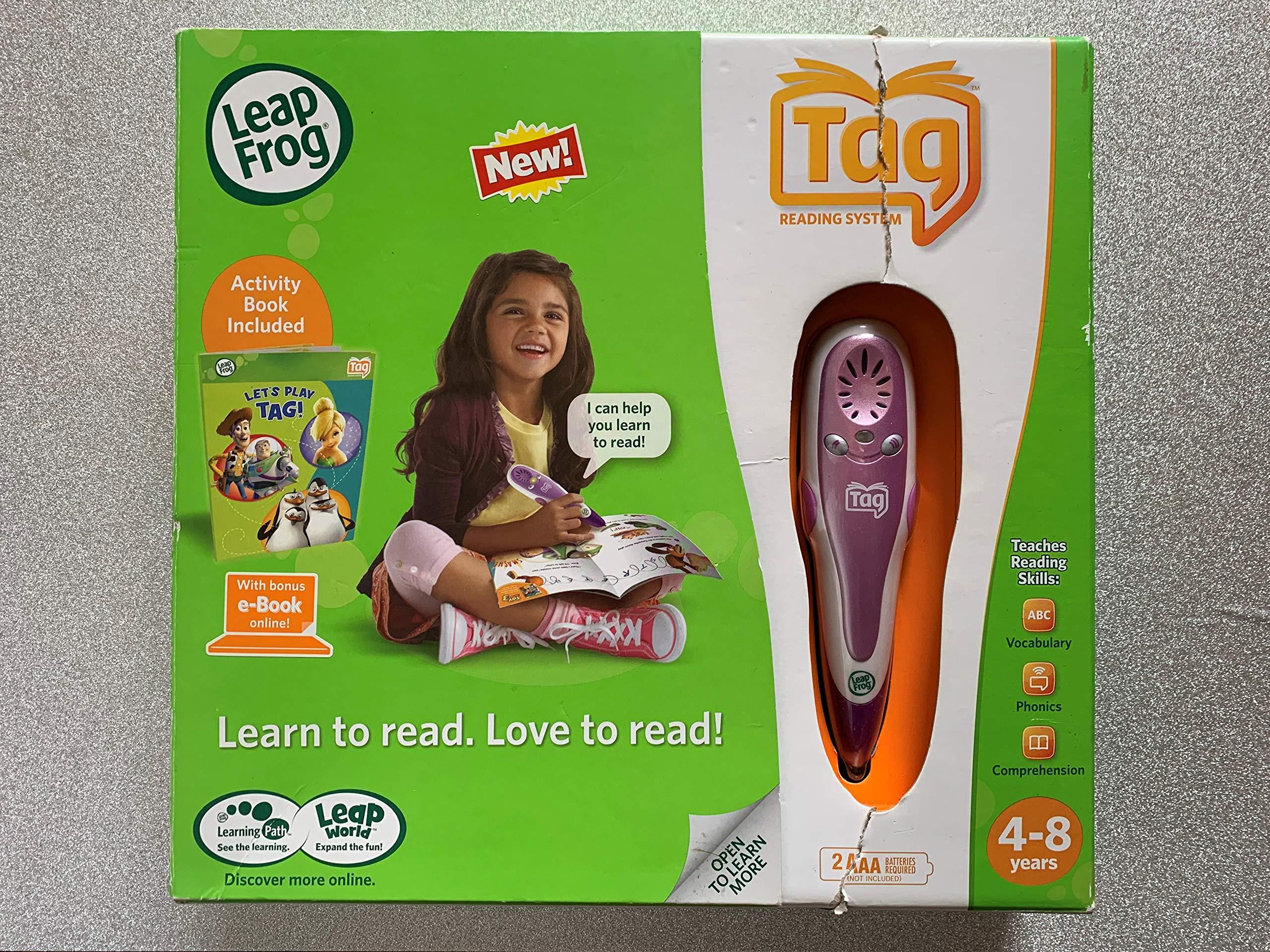LeapFrog LeapFrog Tag 22010 Purple Book Reader with Sampler Book - Interactive Electronic Learning Books for Kids