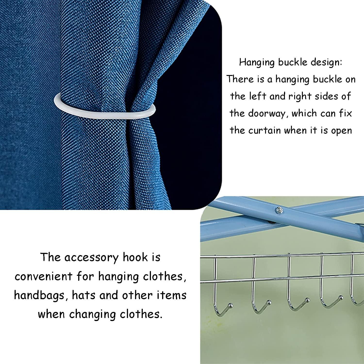 SAAKO Fashion Changing Rooms Clothing Store Fitting Room Movable Temporary Locker Room Large Space Dressing Room Portable for Mall Changing Room Bedroom Furniture