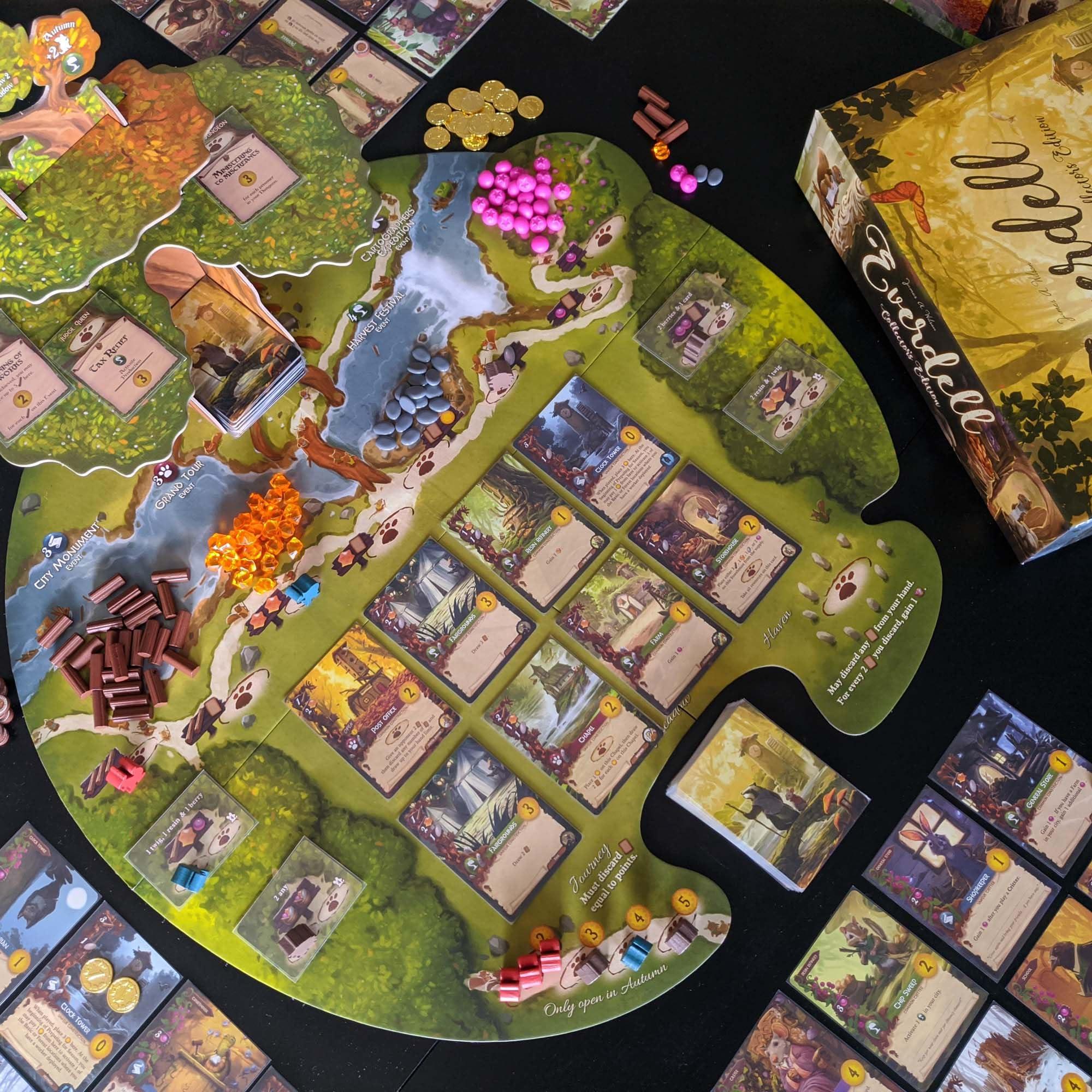 Starling Games Everdell Collectors Edition - by Starling Games - 1-4 Player Game - Build a City of Adorable Critters and constructs