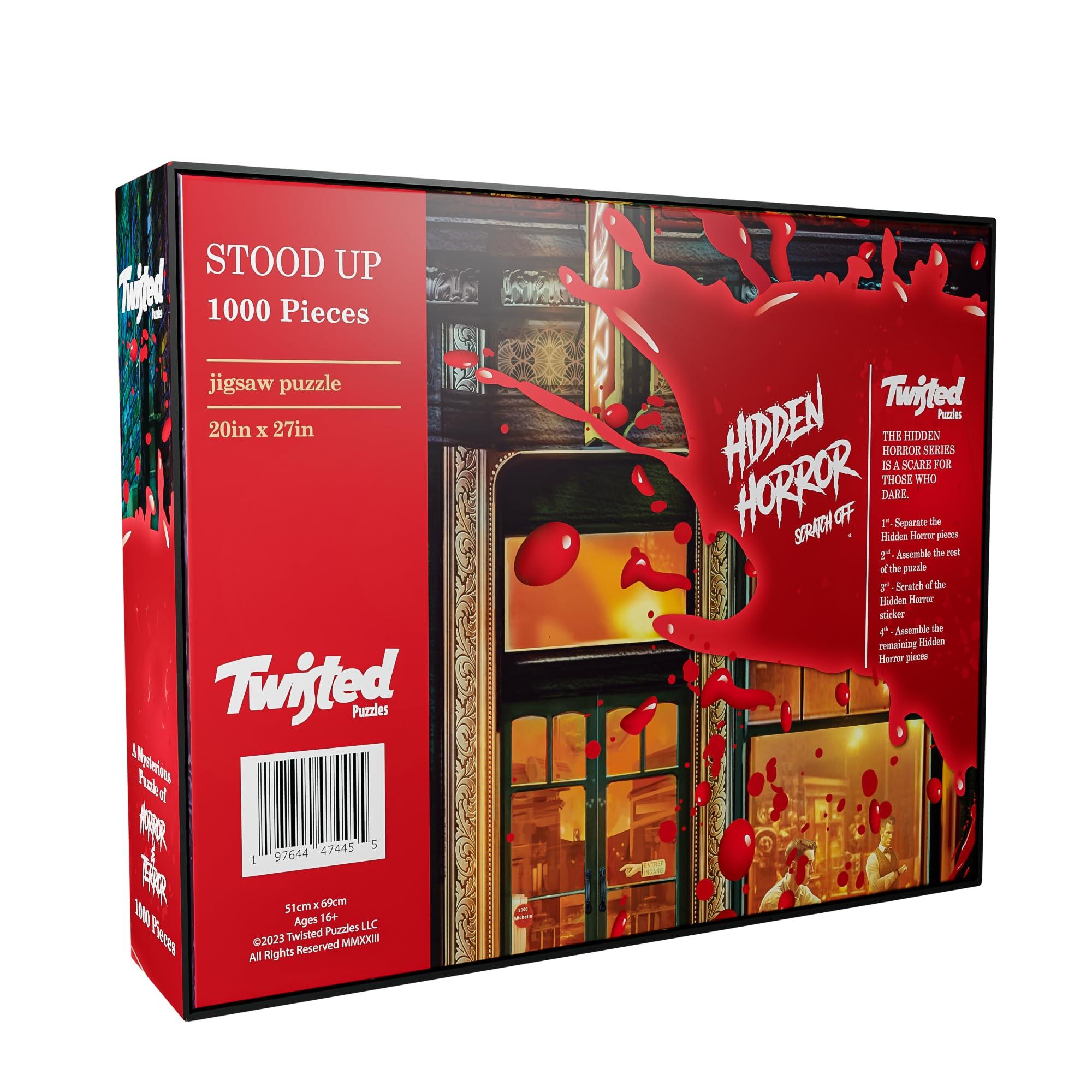Twisted Puzzles Twisted Puzzles - Hidden Horror Series: Stood Up, 1000 Piece Adult Jigsaw Puzzle, Halloween Puzzle, A Scare for Those Who Dare