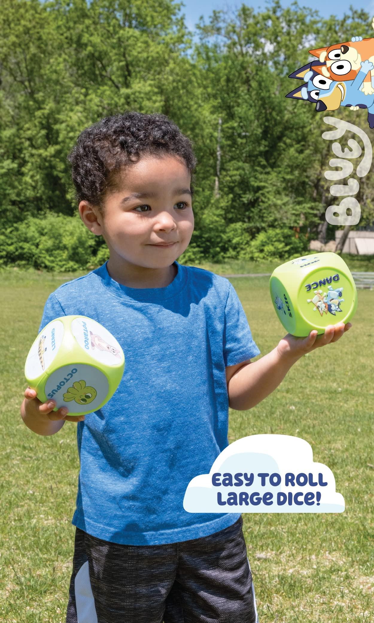 Little Kids BLUEY Wackadoo Dice Imagination Act Out The Action Game | Family Game Night for All Ages | Creative and Engaging Fun for All Featuring Bluey and Bingo with 36 Unique and Silly Combinations