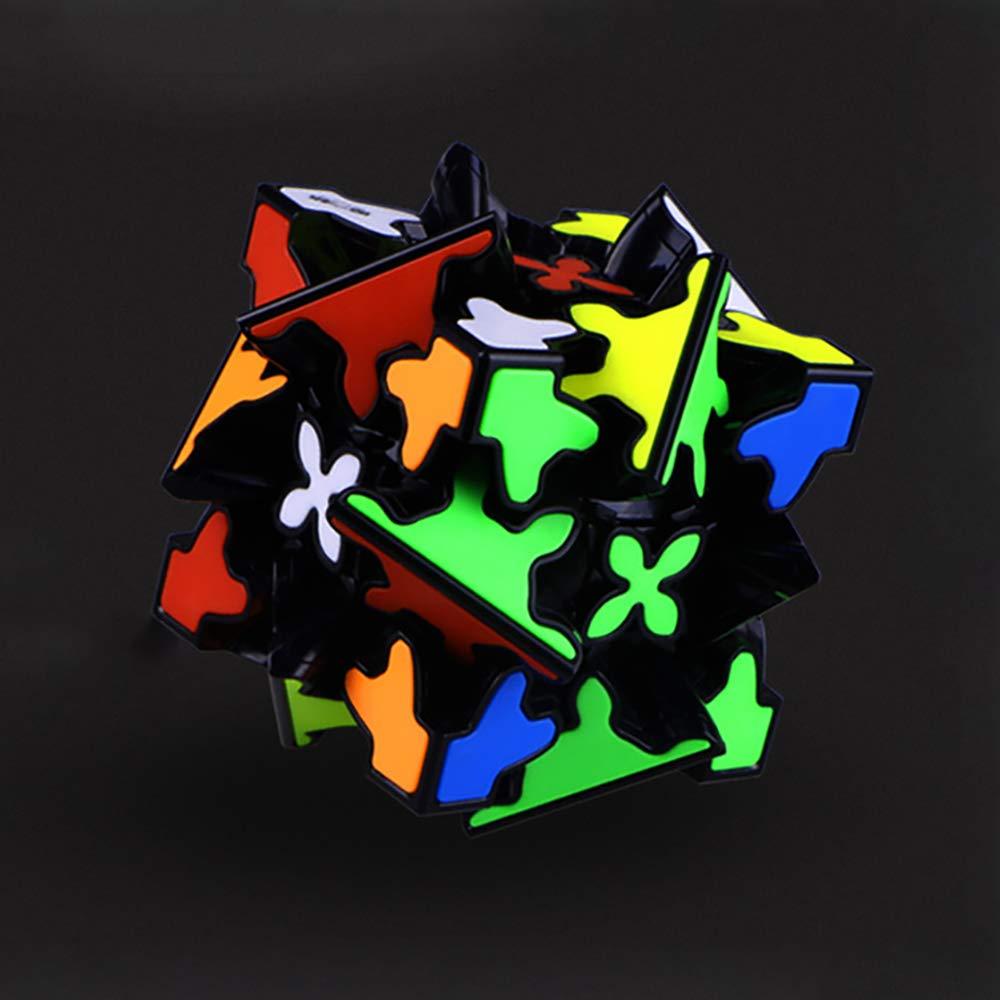 Yealvin Yealvin Gear Cube, 3x3x3 Magic Speed Gear Cube Twisty Puzzles Gear Cube 3D Puzzle Toys Brain Teasers