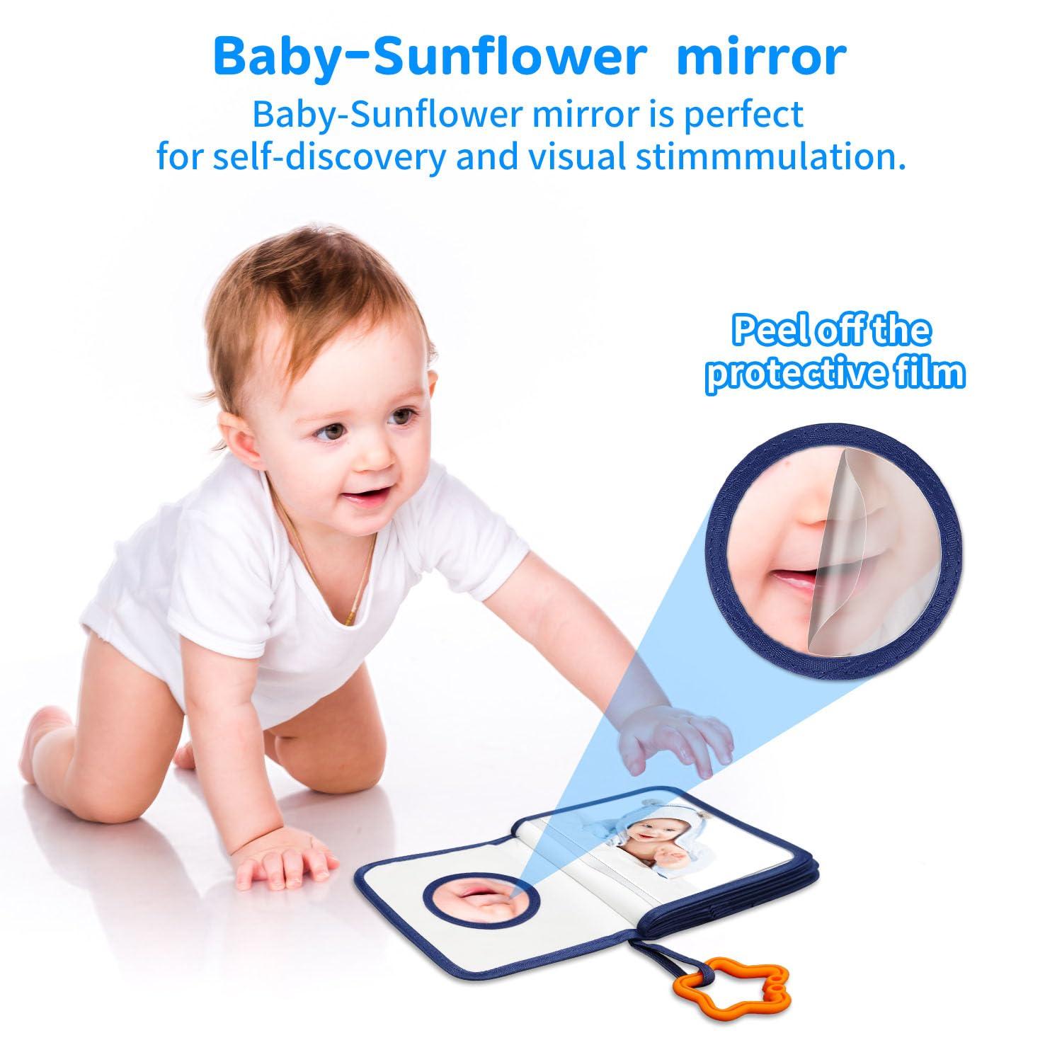 Mewise Baby's First Photo Book, First Year Baby Memory Book,Personalized Fabric Photo Album,Family Photo Album,My First Baby Photo Album 4x6 (Astronaut)