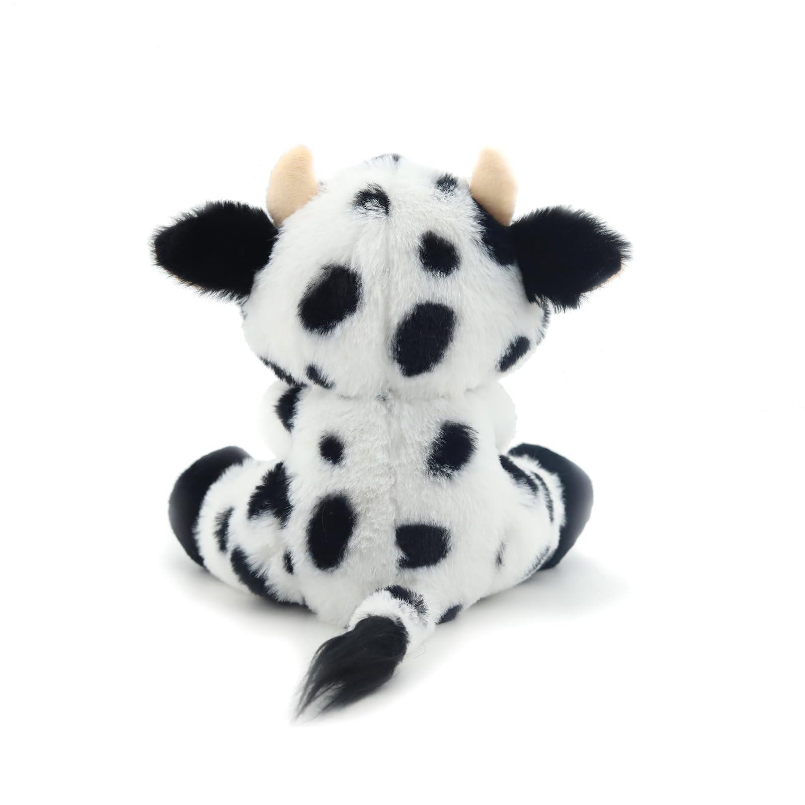 Injoy Group Generic Injoy Group 9Milk Cow Soft Stuffed Plushie Toys,Cute Cattle Toys Lifelike Stuffed Animal for Children Kids, White and Black